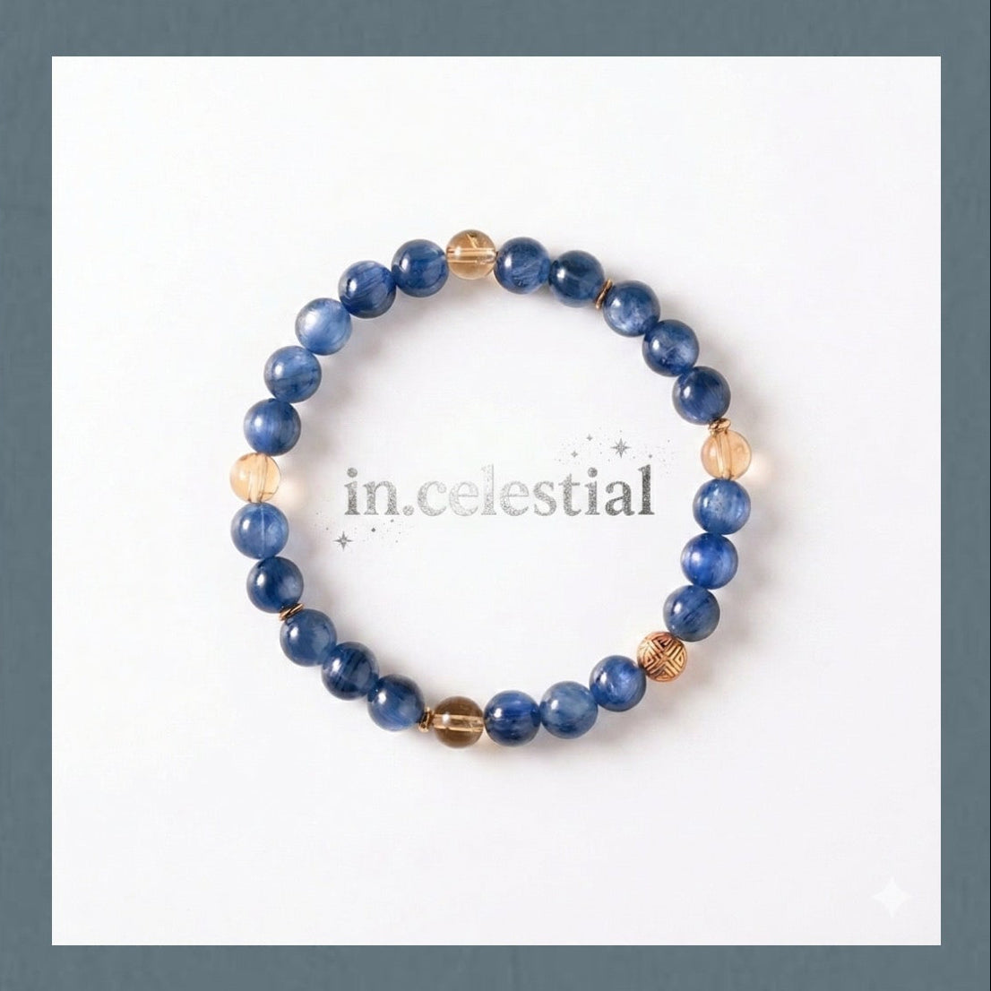 IN.CELESTIAL Navy Blue Kyanite & Quartz