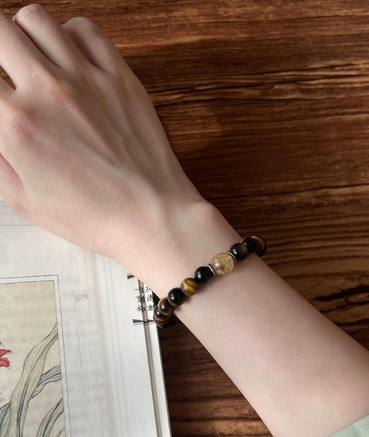 IN.CELESTIAL Tiger’s Eye, Black Onyx, Labubu Bracelet Unisex
